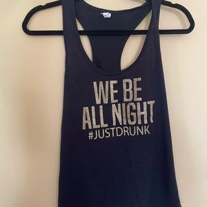 Beyoncé lyrics tank top glitter